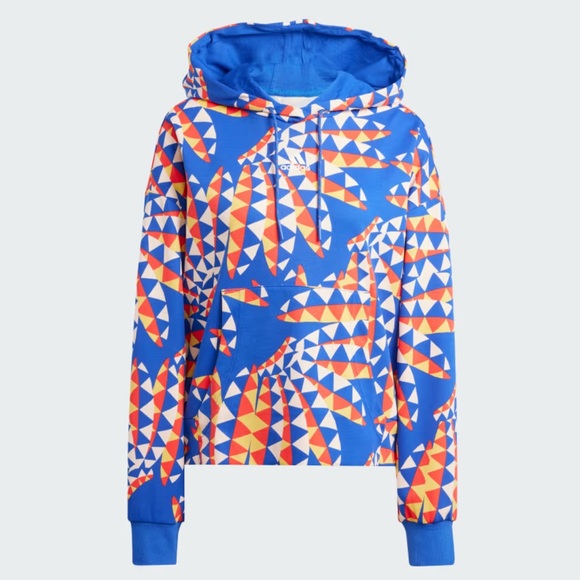 FARM RIO x Adidas track hoodie boblue oversized fit - Picture 8 of 8